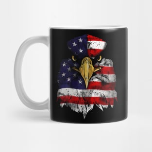 Bald Eagle 4th of July American Flag Patriotic Freedom USA Mug